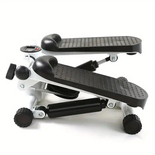 Compact Hydraulic Fitness Stair Stepper with Resistance Bands